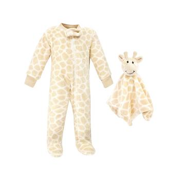 商品Hudson | Baby Girls and Boys Flannel Plush Coveralls with Security Blanket,商家Macy's,价格¥126图片