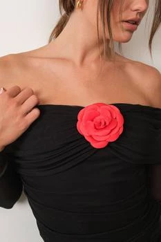 Pretty Garbage | Pretty Garbage - Dixie Rosette Off Shoulder Top,商家ELITE FINDS,价格¥227