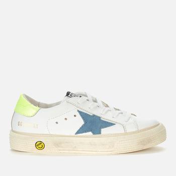 Golden Goose | Golden Goose Kids' May Leather and Suede Trainers商品图片,
