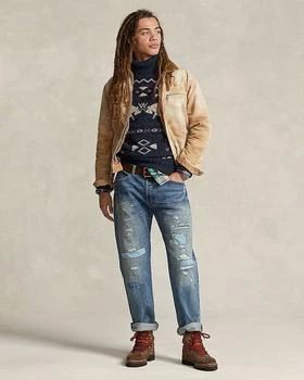 Ralph Lauren | Classic Fit Distressed Jeans in Coppit Blue,商家Bloomingdale's,价格¥1584