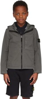 Stone Island Junior | Kids Gray Patch Jacket,商家Ssense US,价格¥1307