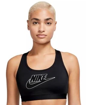 NIKE | Women's Swoosh Logo Medium-Support Padded Sport Bra,商家Macy's,价格¥208