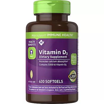 商品Member's Mark | Member's Mark Vitamin D-3 5000 IU Dietary Supplement (400 ct.),商家Sam's Club,价格¥83图片