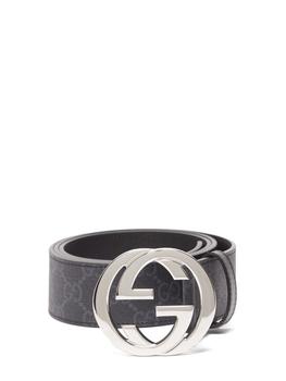 gucci皮带男, Gucci | GG-buckle GG Supreme-canvas belt商品图片 