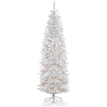 National Tree Company | 7' Kingswood White Fir Hinged Pencil Tree with 300 Clear Lights,商家Macy's,价格¥5747