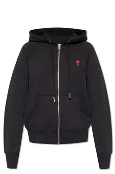 推荐AMI Logo Embroidered Zip-Up Hoodie商品