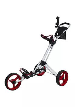 商品Northlight | 48" White and Red Easy Folding 3 Wheel Golf Bag Push Cart,商家Belk,价格¥1853图片