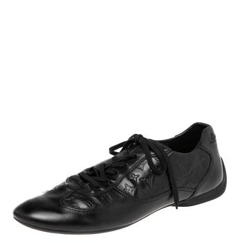lv男鞋官网, [二手商品] Louis Vuitton | Louis Vuitton Black Monogram Embossed Leather Lace Up Sneakers Size 44.5商品图片 7.7折, 满1件减$100, 满减