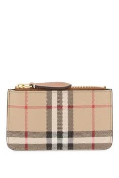 推荐Burberry check coin purse with strap商品