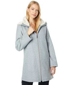 推荐Hooded Zip Front Casual Wool Coat V21758-ZA商品