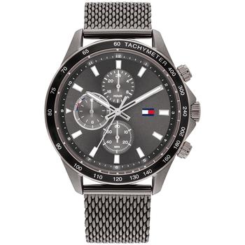 tommy hilfiger手表是什么牌子, Tommy Hilfiger | Men's Gunmetal Mesh Bracelet Watch 44mm商品图片 8折×额外8.5折, 额外八五折