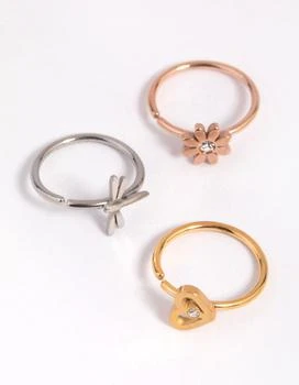 Lovisa | Surgical Steel Charm Nose Ring Pack,商家Premium Outlets,价格¥111