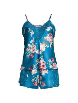 In Bloom | Breakfast At Tiffany's Printed Matte Satin Pajama Set商品图片,7.5折