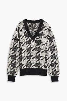 Rag & Bone | Edith houndstooth jacquard-knit sweater 2.5折×额外8折x额外9.5折, 额外八折, 额外九五折