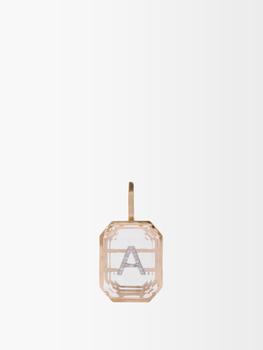 MATEO, MATEO | Diamond & 14kt gold alphabet charm A-Z商品图片 