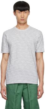 Vince | Black & White Pima Cotton T-Shirt商品图片,5折