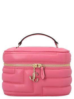 拉杆箱亚历山大·王, Jimmy Choo | Jimmy Choo Logo Charm Quilted Vanity Case商品图片 