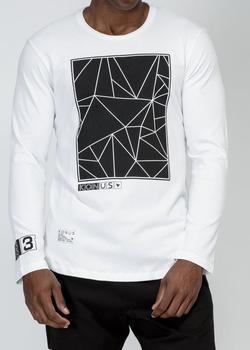 product Konus Men's Bird Geo Graphic Tee in White image