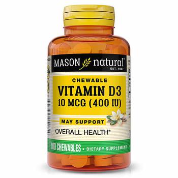 商品Mason Natural | Vitamin D3 10  mcg (400 IU)  Chewables,商家Walgreens,价格¥37图片