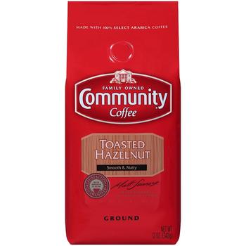 商品Community Coffee | Toasted Hazelnut Medium Roast Premium Ground Coffee, 12 Oz - 6 Pack,商家Macy's,价格¥371图片
