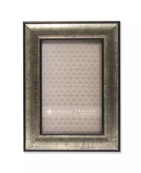 Lawrence Frames | Domed Burnished Silver and Black Picture Frame - 4" x 6",商家Macy's,价格¥128