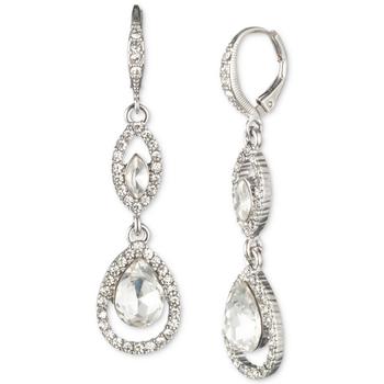 商品Pavé Crystal Orb Double Drop Earrings图片