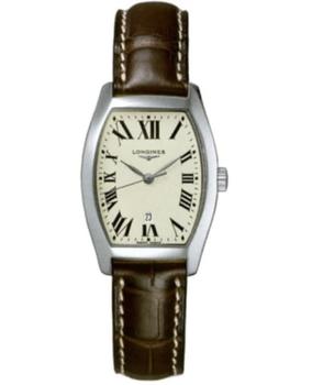 推荐Longines Evidenza Quartz Silver Dial Leather Strap Women's Watch L2.155.4.71.5商品