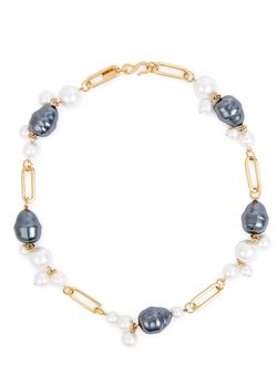 推荐Pearl-embellished chain necklace商品