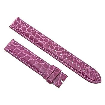 Hadley Roma | 14 MM Purple Alligator Leather Strap,商家Jomashop,价格¥585