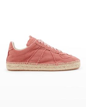 马吉拉鞋女鞋, MAISON MARGIELA | Frayed Denim Low-Top Espadrille Sneakers商品图片 3.8折