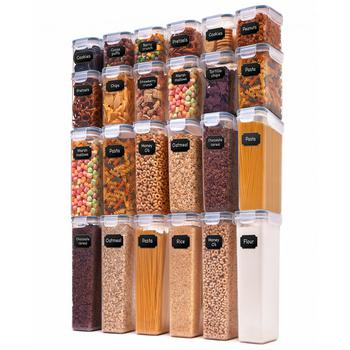商品Cheer Collection | Air Tight Food Storage Container, 24 Pack,商家Macy's,价格¥1102图片
