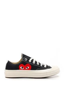 Comme des Garcons | Black Low-top Converse With Red Heart 