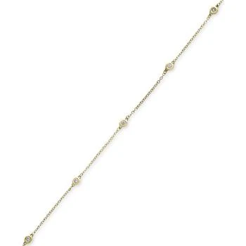 Effy | D'Oro by EFFY® Diamond Bezel Station Bracelet (1/6 ct. t.w.) in 14k Gold,商家Macy's,价格¥3293