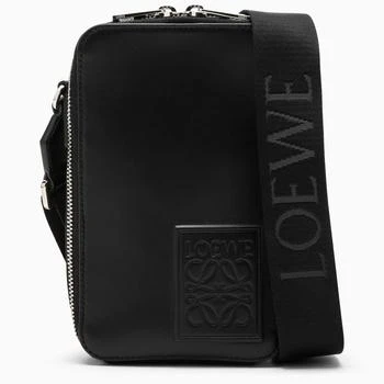 Loewe | Small black leather shoulder bag with logo 满$110享9折, 独家减免邮费, 满折