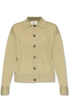 推荐AMI Paris Long-Sleeved Button-Up Cardigan商品