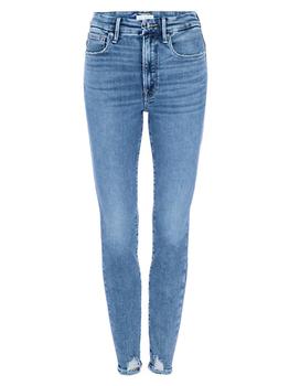Good American | Good Legs Deep-V High-Rise Jeans商品图片,