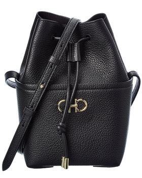 菲拉格慕包女包, Salvatore Ferragamo | Salvatore Ferragamo Gancini Leather Bucket Bag商品图片 8折