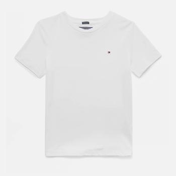 Tommy Hilfiger | Tommy Hilfiger Boys' Basic Short Sleeve T-Shirt - Bright White商品图片,满$75减$20, 满减