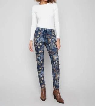 CHARLIE B | Charlie B - Printed Crinkle Suede Pull-on Jogger Pants,商家ELITE FINDS,价格¥437