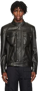 推荐Black Waxed Leather Jacket商品