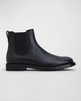 推荐Men's Stivaletto Leather Chelsea Boots商品