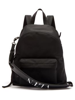 推荐VLTN-logo canvas backpack商品