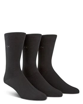Calvin Klein | Combed Flat Knit Sock, Pack of 3 满$100减$25, 满减
