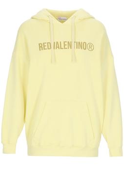 RED Valentino | REDValentino Logo Printed Drawstring Hoodie商品图片,5.7折