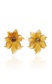 商品Casa Castro - Women's 18K Yellow Gold Carnelian; Citrine Earrings - Yellow - Moda Operandi - Gifts For Her图片