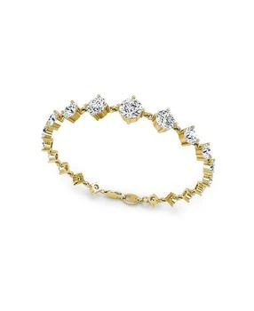 VRAI | Lab Grown Diamond Round Brilliant Infinity Linked Tennis Bracelet in 14K White Gold and Gold, 6.60 ct. t.w.,商家Bloomingdale's,价格¥59112