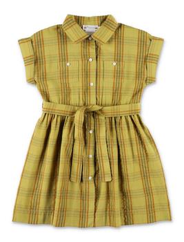 Bonpoint | Bonpoint	Checked Belted Short-Sleeved Shirt Dress商品图片,5.7折