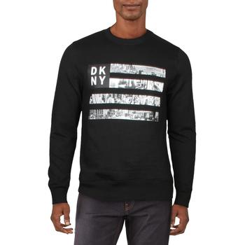 推荐DKNY Men's Long Sleeve Logo Print Crewneck Sweatshirt商品