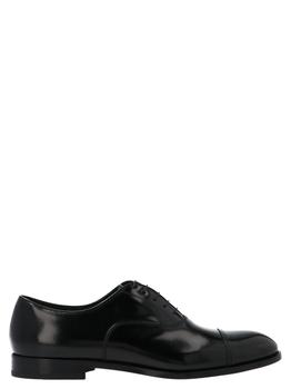 推荐Doucal's Men's  Black Leather Lace Up Shoes商品