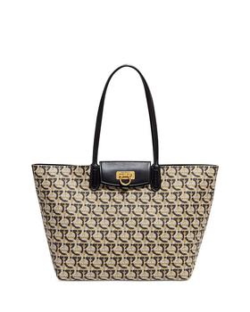 菲拉格慕包, Salvatore Ferragamo | Gancini Logo Print Tote商品图片 